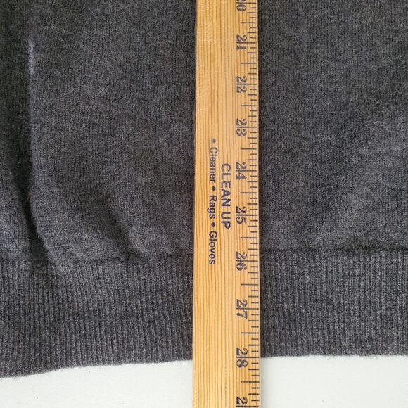 Men Classic Gray Cashmere Sweater Vest XL Preppy Academia Relaxed Casual Career - Picture 7 of 8